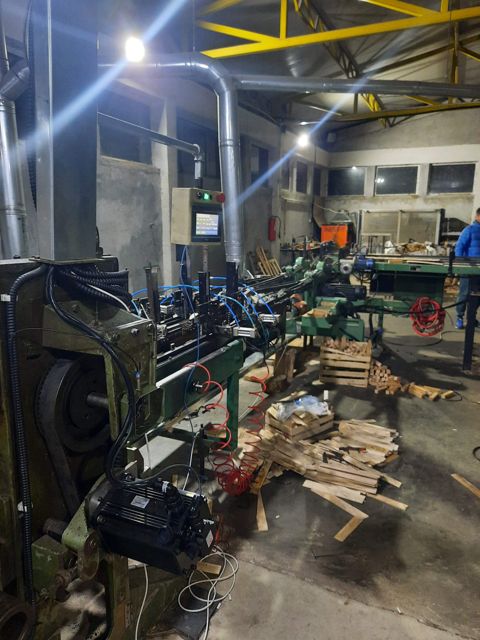 Линија за дрвени гајби во погон – ELKO AUTOMATION